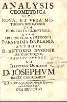 Analysis Geometrica.
