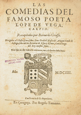 Lope de Vega, Primera parte de Comedias y El peregrino en su patria.