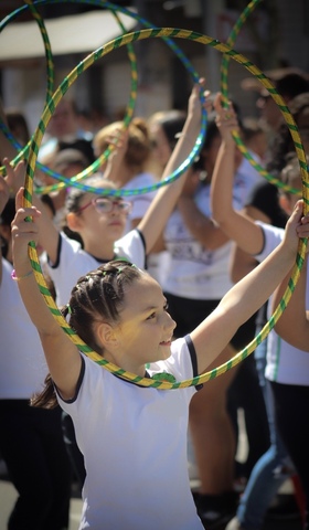 Meu primeiro desfile de rua