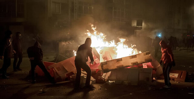 Manifestación por libertad de detenidos el 10