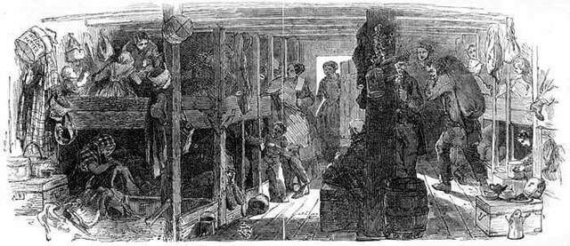 Population d'immigrants en 1829