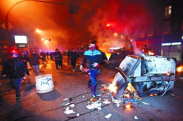 Disturbios en la noche del 10 de enero