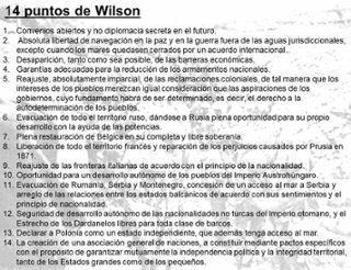 14 puntos de Wilson