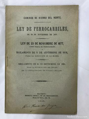 Ley de ferrocarriles