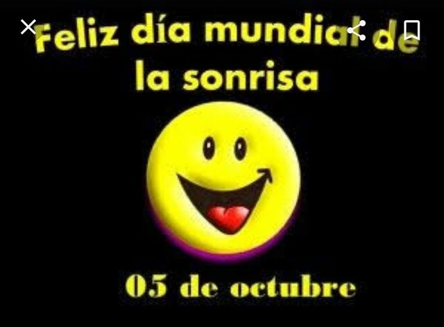 El 03 de octubre se festeja el día de la sonrisa.
