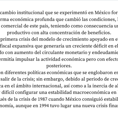 Timeline: EL MÉXICO DE LAS INSTITUCIONES