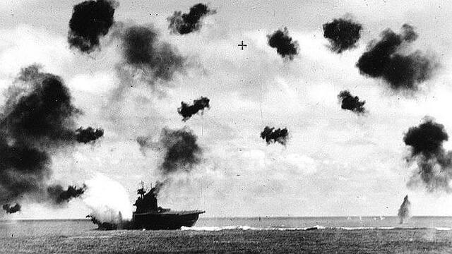 Loss of Japanese aircraft carriers at Midway