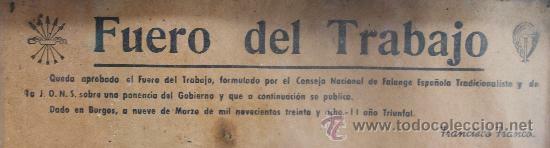 APROVACIÓ DE LA LLEI "FUERO DEL TRABAJO"