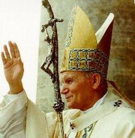 My first birthday, I was touched by the Pope when he came to SC.