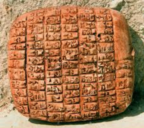 Tablette cunéiforme d’Ebla