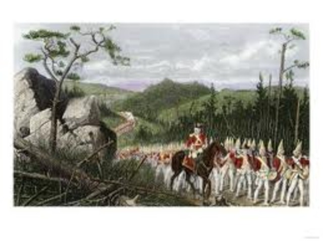 Braddock arrives in America