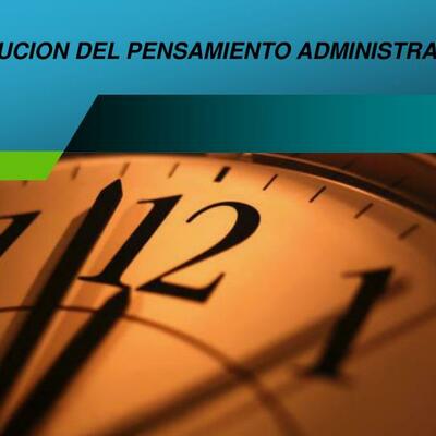 Timeline: Evolución del Pensamiento Administrativo