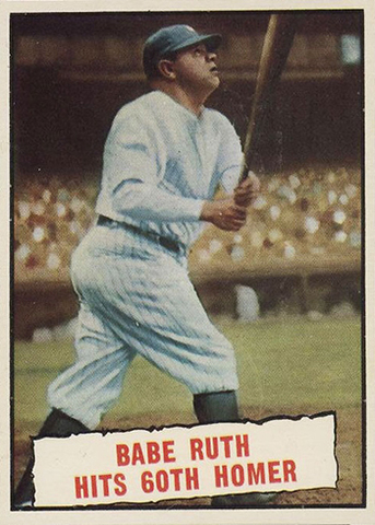 Babe Ruth hits a record 60 home runs within a single season