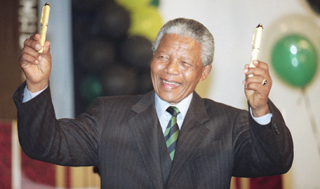 Nelson Mandela became president
