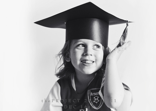 Se graduó del kínder