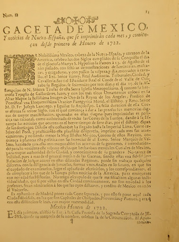 Primer diario en México