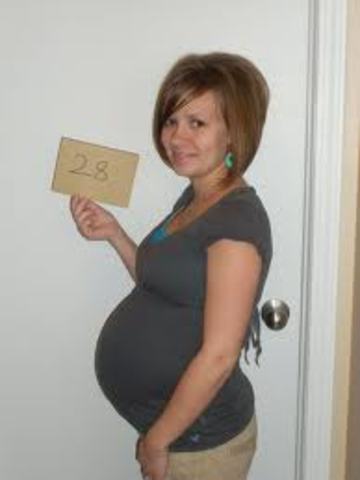 7 months pregnant