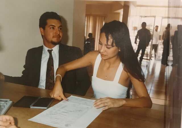 Su boda por el registro civil