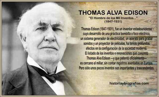 Nacimiento de Thomas Alva Edison.
