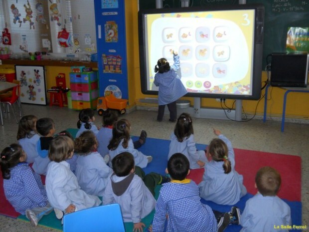 Pizarra interactiva en aulas.