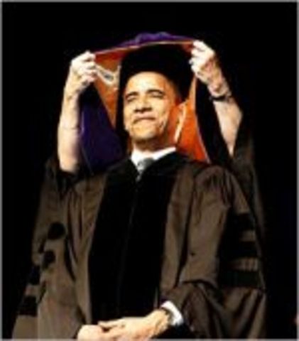 1983 Barack Obama graduates