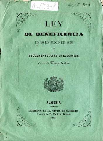 Se decreta la Ley General de Beneficencia en España