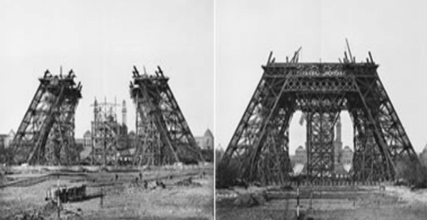 Se inicia la construcción de la torre Eiffel
