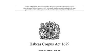 Habeas corpus Act