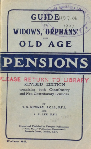Old Age Pensions