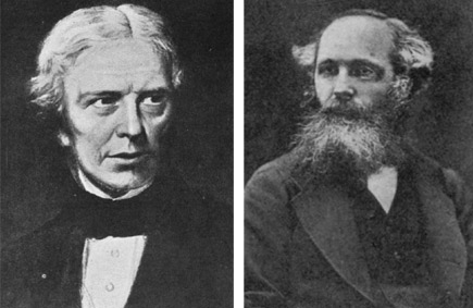 Michael Faraday y James Clerk Maxwell