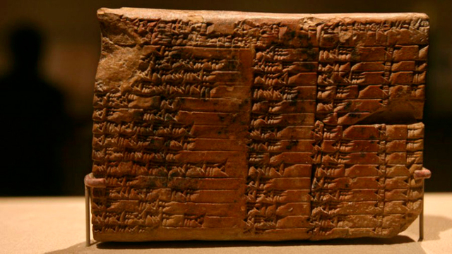 Creación de tablillas relacionadas al teorema de Pitágoras