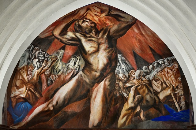 José Clemente Orozco pinta