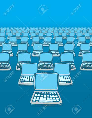 Incremento masivo de computadoras conectadas entre sí.