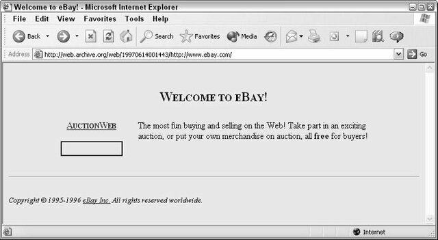 Lanzamiento de AuctionWeb