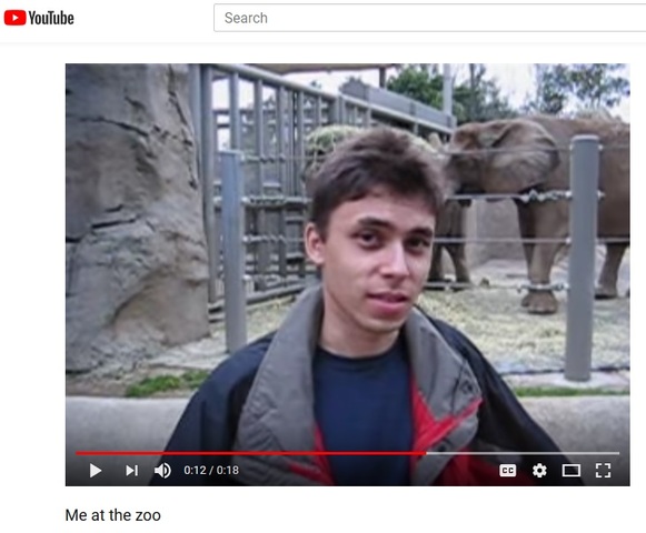 The first YouTube video is published
