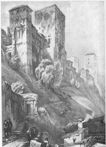 Inicio de la construcción de la Alhambra