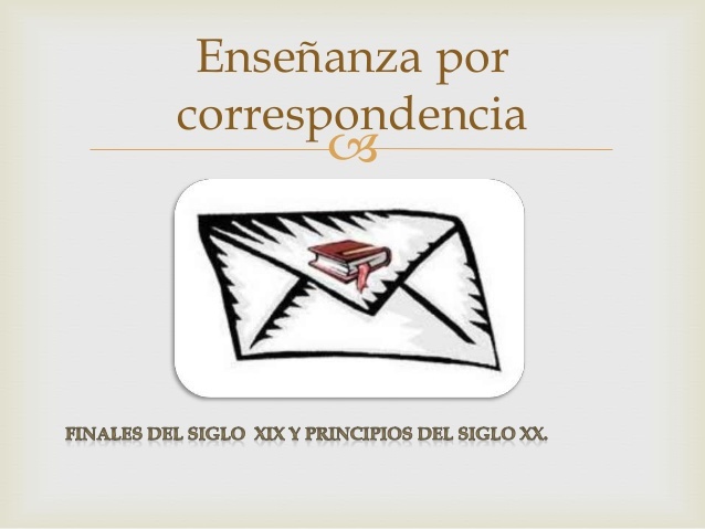 La enseñanza por correspondencia