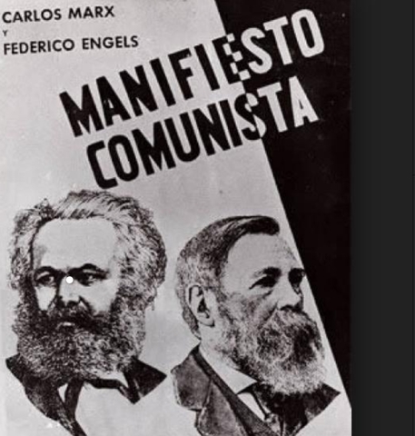 Publicación de El manifiesto comunista.