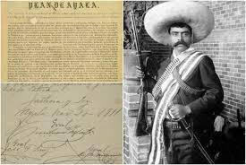 Empieza el plan de Ayala encabezado por Emiliano zapata
