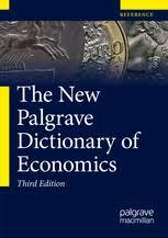 The New Palgrave Dictionary of Economics, escrita por D. Throsby