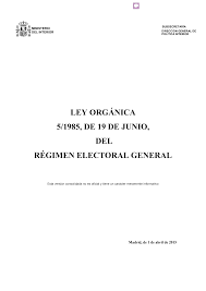 Leyes de Administración Local y Electoral