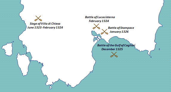 Jaime II conquista Cerdeña