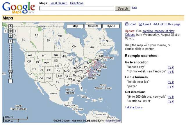 Comienza a operar Google Maps