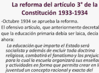 Reforma del artículo 3ero