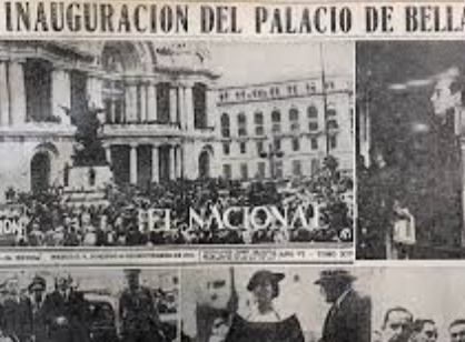 Inauguración del Palacio de Bellas Artes