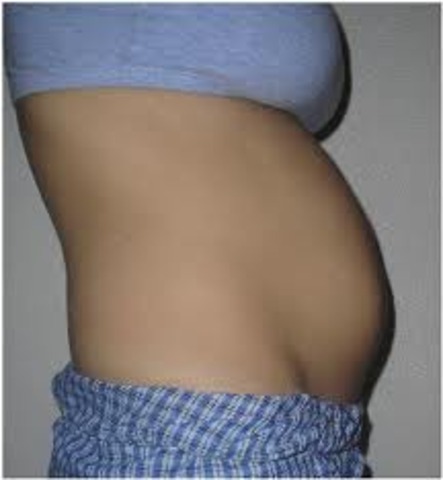 three months pregnant