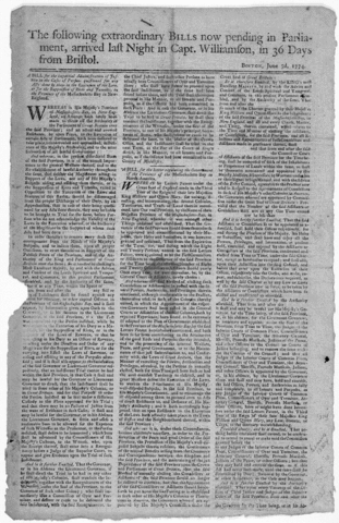 Coercive Acts (intolerable Acts)