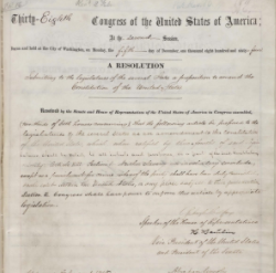 13th Amendment Ratified