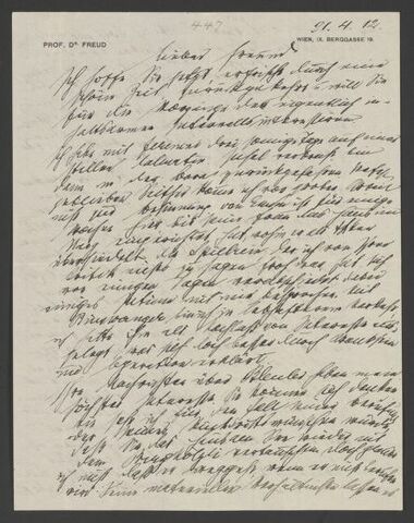 Carta de Freud para Jung (17/09)