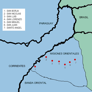 Conquista portuguesa de las Misiones Orientales